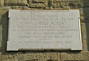 Carlo Dell'Acqua: lapide nella chiesa di S. Michele (Pavia)
