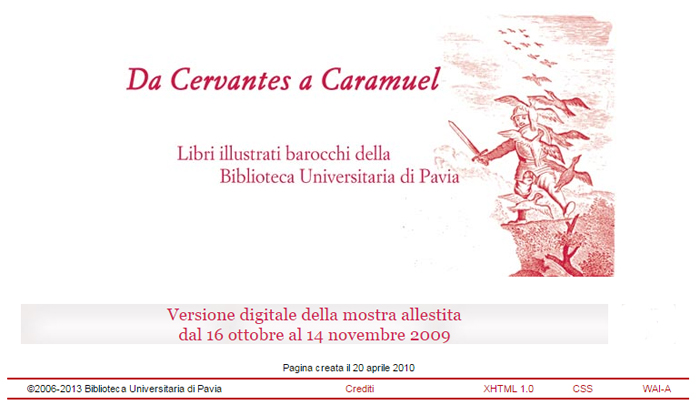 Mostra virtuale da Cervantes a Caramuel